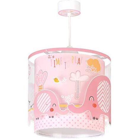 Lampadario sospensione Elefantino Rosa