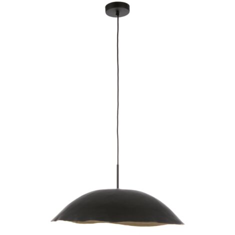 Lampadario Sospensione Metallo Nero Moderno da Interno - TARIQ - Colore: Nero