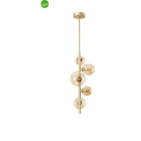 Lampadario Sospeso Felix Novecento 5xG9 Oro Opaco