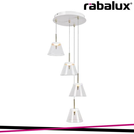 Lampadario sospeso LED 24W bianco Ø39 Aviana Rabalux