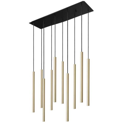 Lampadario sospeso Nowodvorski Laser ottone 10xG9 70cm