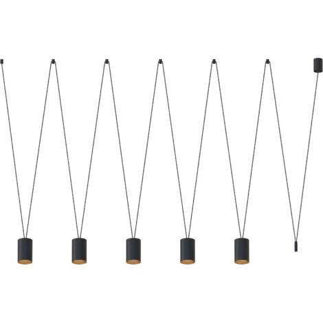 Lampadario sospeso Nowodvorski More Tone 5xGU10 nero