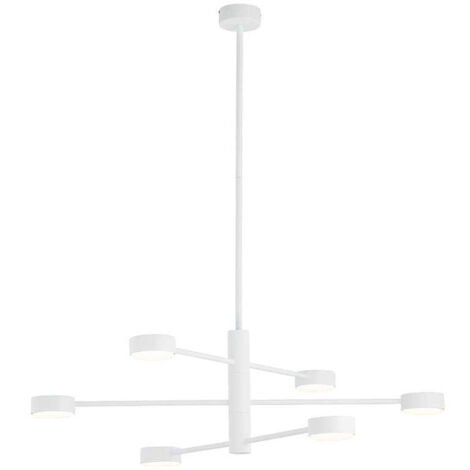 Lampadario sospeso Nowodvorski Orbit bianco 6xGX53 7942