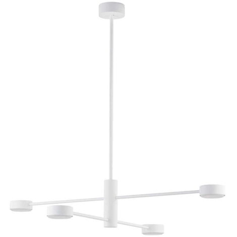 Lampadario sospeso Nowodvorski Orbit bianco metallo 4xGX53
