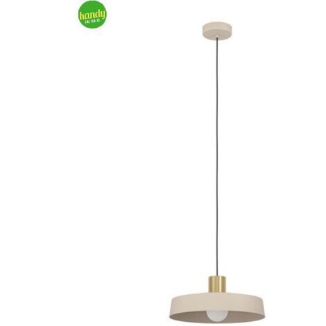 Lampadario Sospeso Valdiola Eglo 1xE27 Ottone Spazzolato