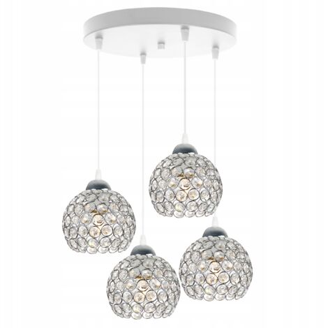 LAMPADARIO UNICO IN CRISTALLO CROMATO
