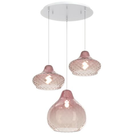 Lampadario vetro colorato top light dress 1191 bi s3 tmix ru e27 led lampada soffitto moderna