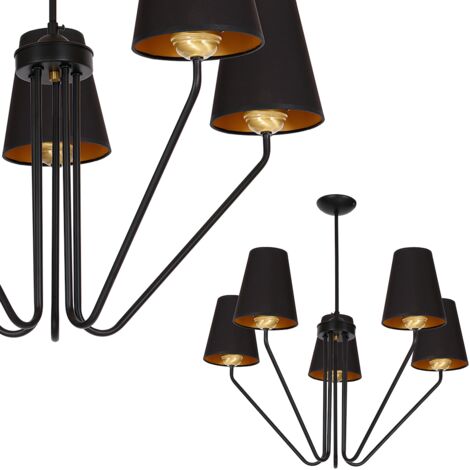 Lampadario VICTORIA NERO 5xE27