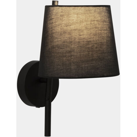 Lampade da parete Clip LED E27 17.4 Bianco caldo - 2700K ON-OFF Nero 53lm