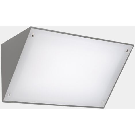 Lampade da parete IP65 Curie PC 260mm LED 14.4 SW 2700-3200-4000K ON-OFF Grigio 792lm