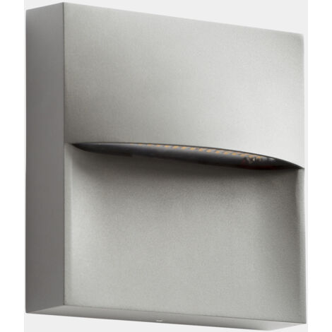 Lampade da parete IP66 Sam 140mm LED 3.5 SW 2700-3200-4000K ON-OFF Grigio 269lm