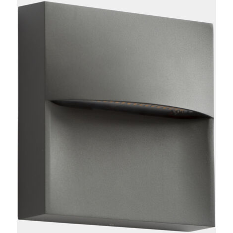 Lampade da parete IP66 Sam 140mm LED 3.5 SW 2700-3200-4000K ON-OFF Grigio urbano 269lm