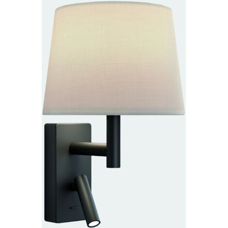 Lampade da parete Metrica Shade Reader LED E27 17.3 Bianco caldo - 2700K ON-OFF Nero 137lm