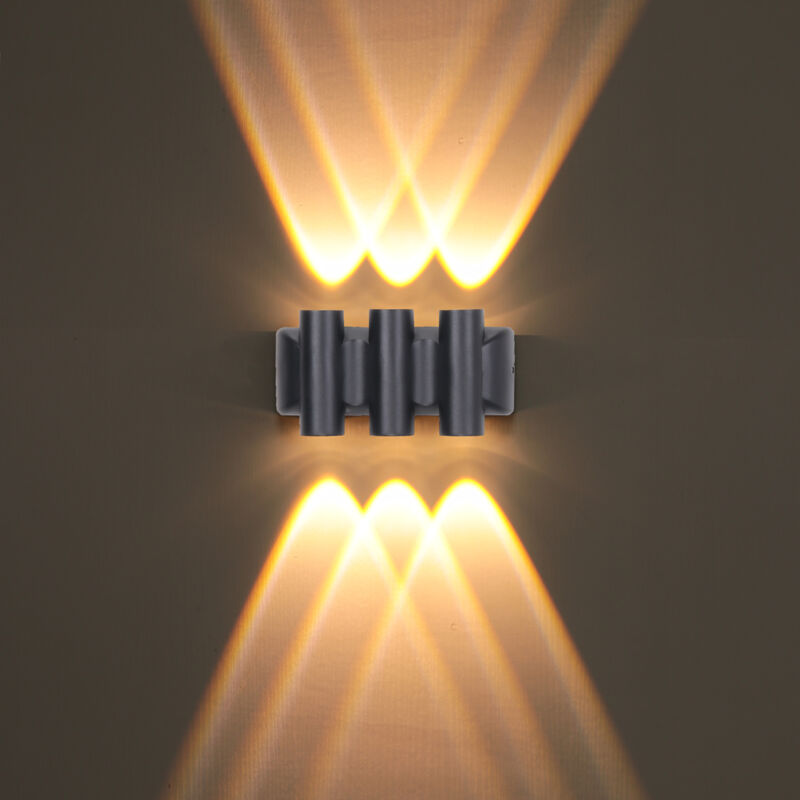 Image of Lampade da Parete Moderno Applique da Parete Esterno Interno Lampada a Muro Creativo Luce Bianco Caldo 6W