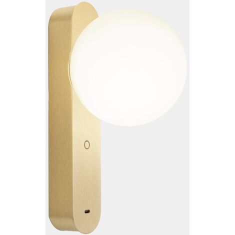 Lampade da parete Perlina USB LED 8.8 SW 2700-3000-4000K TOUCH DIMMING Oro opaco 355lm