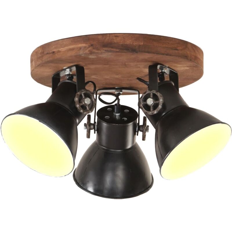 Lampada a Sospensione Industriale 25 W Nero 42x27 cm E27 vidaXL