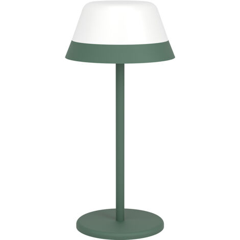 Lampade Da Tavolo Esterno Moderna Meggiano Policarbonato Verde E Bianco Led
