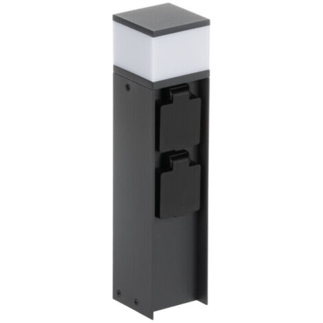 Lampade esterne LED – Aluminio nero – Fonte sostitutiva  IP44  30 30cm