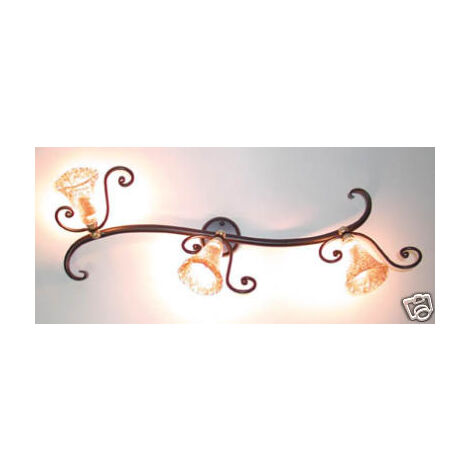 LAMPADE LINEA FARETTO LAMPADA A MURO APPLIQUE 3 LUCI ORIENTABILE