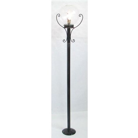 LAMPADE LINEA TAVERN LAMPIONE CM. 150 IN FERRO BATTUTO E VETRO SOFFIATO