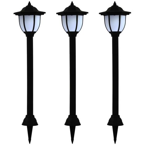 Lampade Solari da Esterni a LED ecologica Nero stile Antico vari pezzi modelli : 3 pz