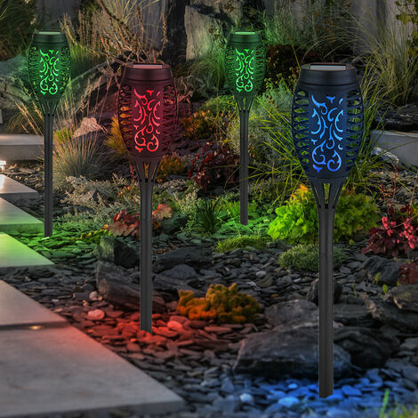 VEVOR VEVOR Set Luci Solari per Sentieri Passaggi Pedonali da Giardino 6  Pezzi, Luci Solari da Esterno per Cortile Giardino Prato 80 mA Lampada LED,  Luci Giardino Decorazione a Energia Solare 6