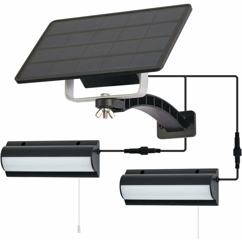 Image of Lampade solari solari separate con la luce solare esterna a outdoor 2 6000K con interruttore di tenuta IP65 Solar impermeabile per terrazza da