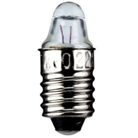 lampadina a faretto appuntita miniatura modellismo E10 3,7 volt 1,10 watt