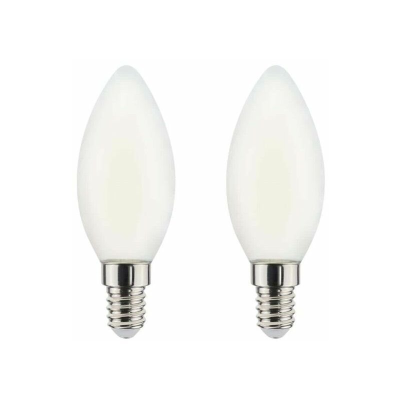 Image of Lampadina a filamento a led Xxcell Flame Frosted Flame - E14 equivalente 40W x2 - Blanc