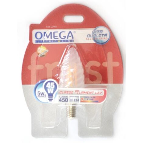 LAMPADINA A FILAMENTO FROST TORTIG C35 4W E14 3000K