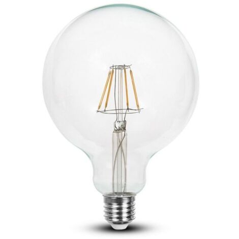 Lampadina a filamento LED E27 G125 4W 2700K° Dimmerabile
