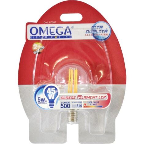LAMPADINA A FILAMENTO SFERA P45 5W E2143000K