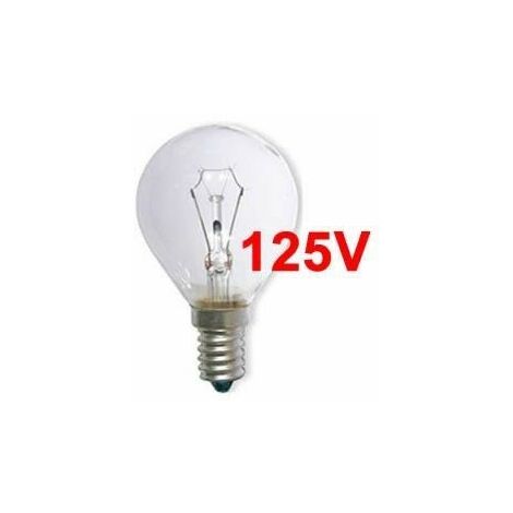 Lampadina a incandescenza 125V sferica 60W E14