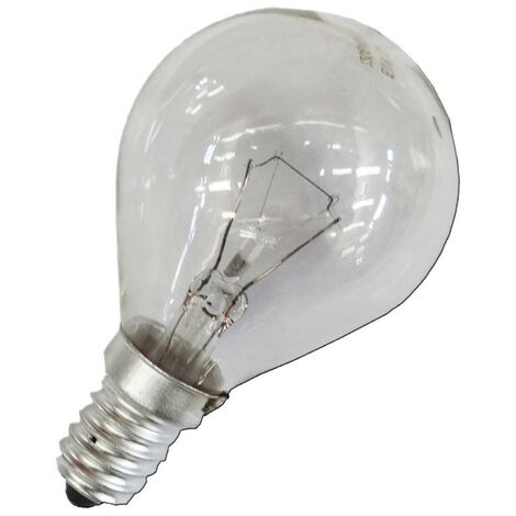 Lampadina a incandescenza sferica trasparente 60W E14 240V EDM 35127