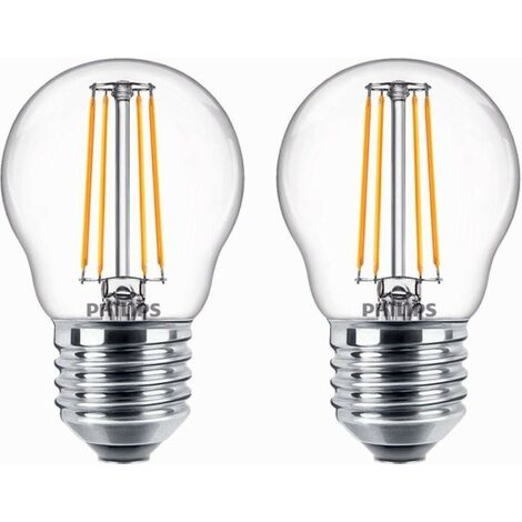 Philips Led sfera vetro 75W E27 2700K 4 pz