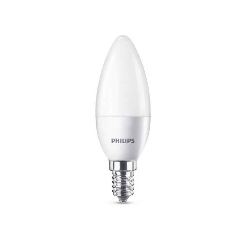 Lampadina led a candela smerigliata 25W E14 4000K - non dimmerabile - luce bianca calda - Philips