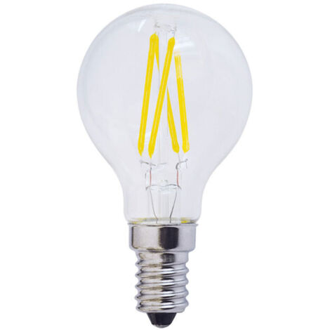 Lampadina a LED G45 E14 - FILAMENTO 4W - 400LM - 4500K - GLASS