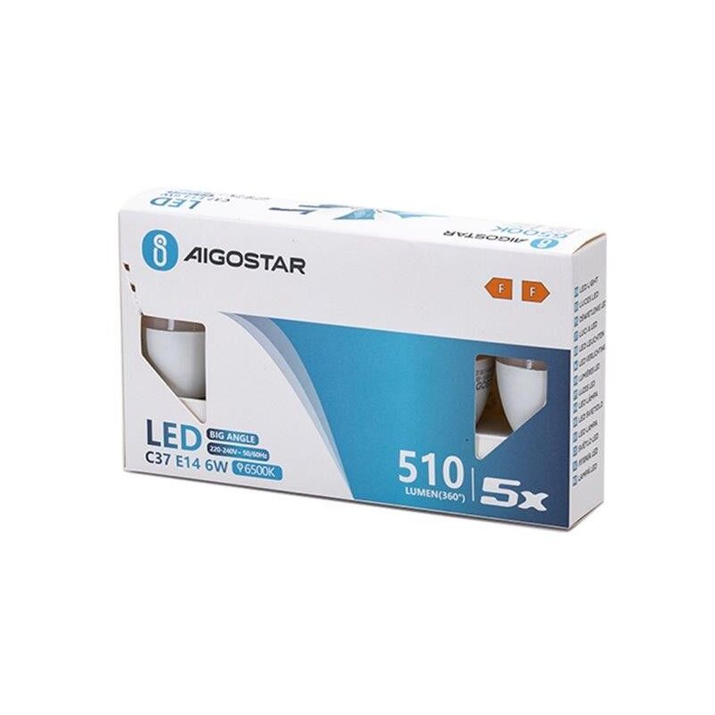 10 lampadine led fiamma E14 da 6W lampade luce