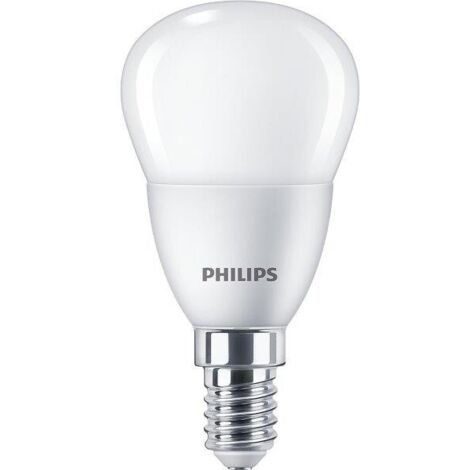 LAMPADINA A LED ''PHILIPS'' SFERA 40W E14 2700K, LUCE CALDA