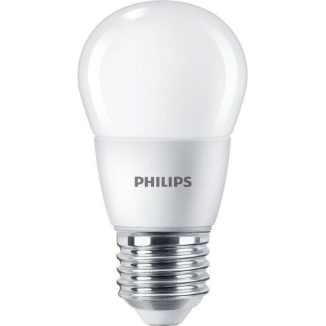 LAMPADINA A LED ''PHILIPS'' SFERA 60W E27 2700K, LUCE CALDA