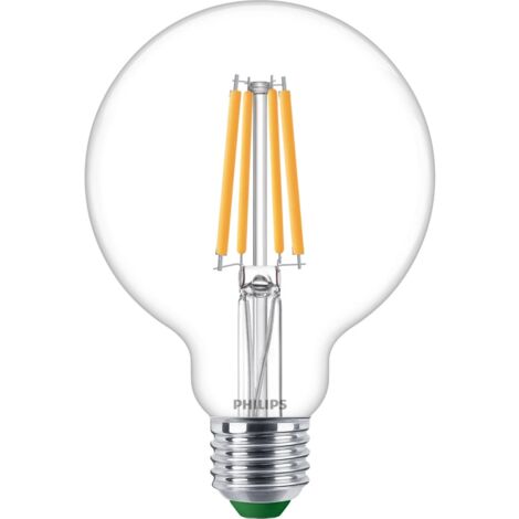 lampadina a led philips trasparente luce calda 60w 2700k, e27