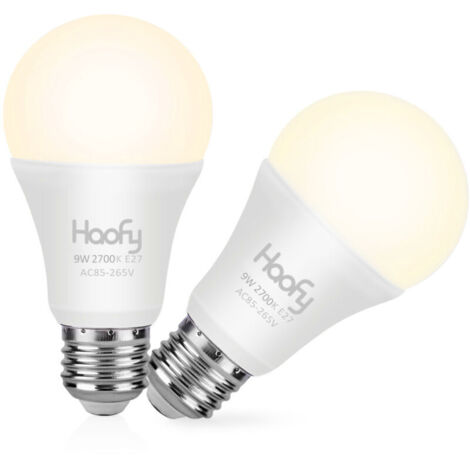 Lampadina al neon Eosnow bianco caldo, LED rotonda da 9 Watt, per giardino e casa