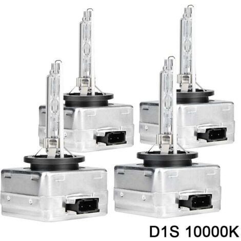 Lampadina allo xeno HID UlisemD1S 10000k, lampada di ricambio a LED per fari auto da 12V 35W, confezione da 4
