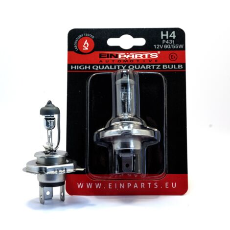 Lampadina alogena EinParts H4 12V 3000K Giallo 60/55W P43t, 1 pz