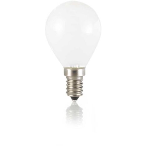 LAMPADINA ATTACCO E14 SFERA IN VETRO BIANCO 4 W 340 lm 3000 K DIMMERABILE TRIAC Ø 45 x H 78 mm