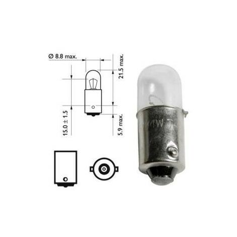 Lampadina baionetta Ba9S 12V 2W WIM4101115 uso elettromeccanico segnale