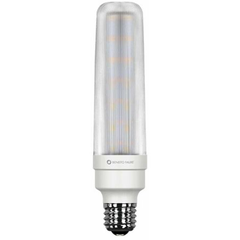 Lampadina cilindrica a led 10W E27 PL T40 4000k