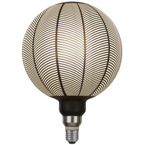 Lampadina Contemporanea Magician Vetro Nero Grigio 1 Luce E27