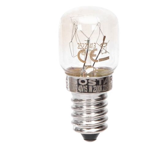 lampadina da forno T22 250° E14 bianco caldo 15 watt G