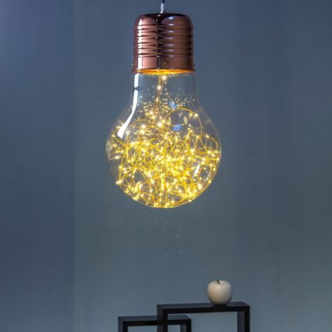 Lampadina de cobre 180 micro LED 45cm